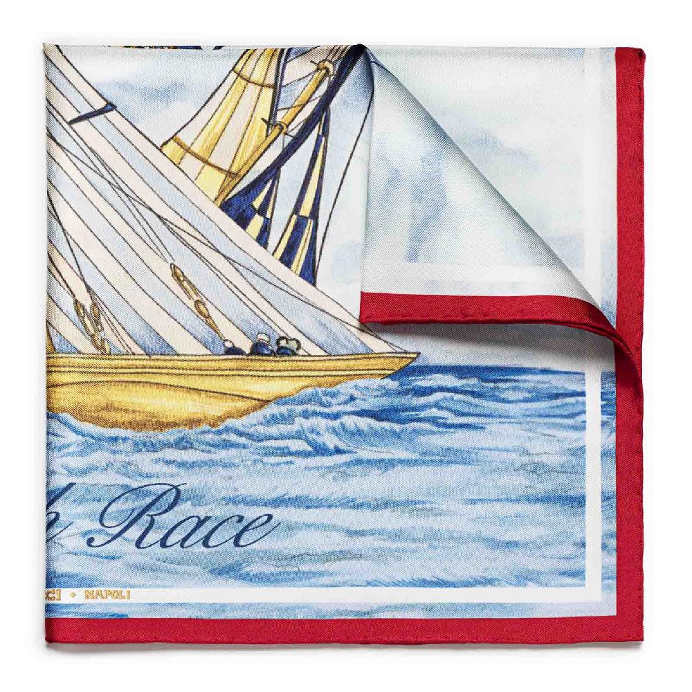 Rubinacci Foulard match race luna rossa team rosso Latest fashion