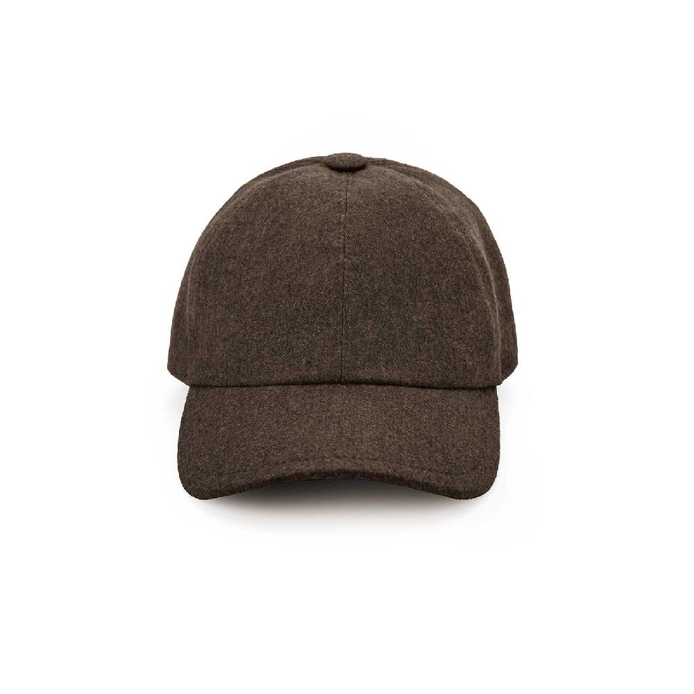 Rubinacci Cappello baseball in lana marrone Enormi risparmi