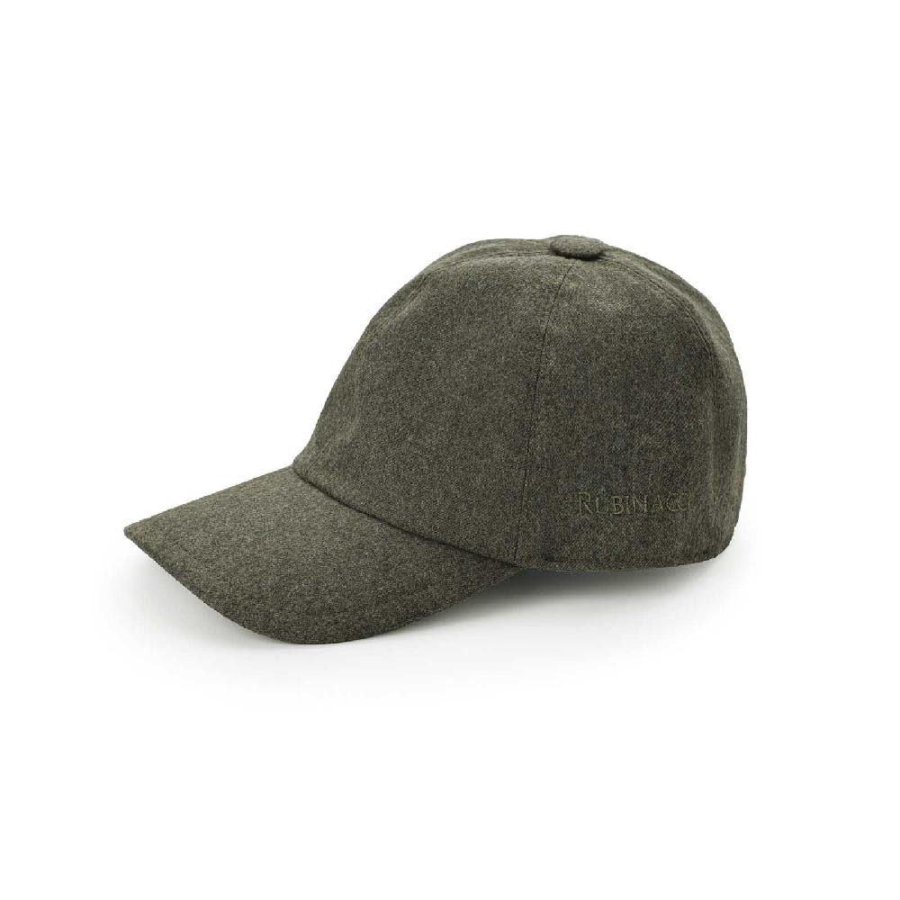 Rubinacci Cappello baseball in lana verde Sconti VIP