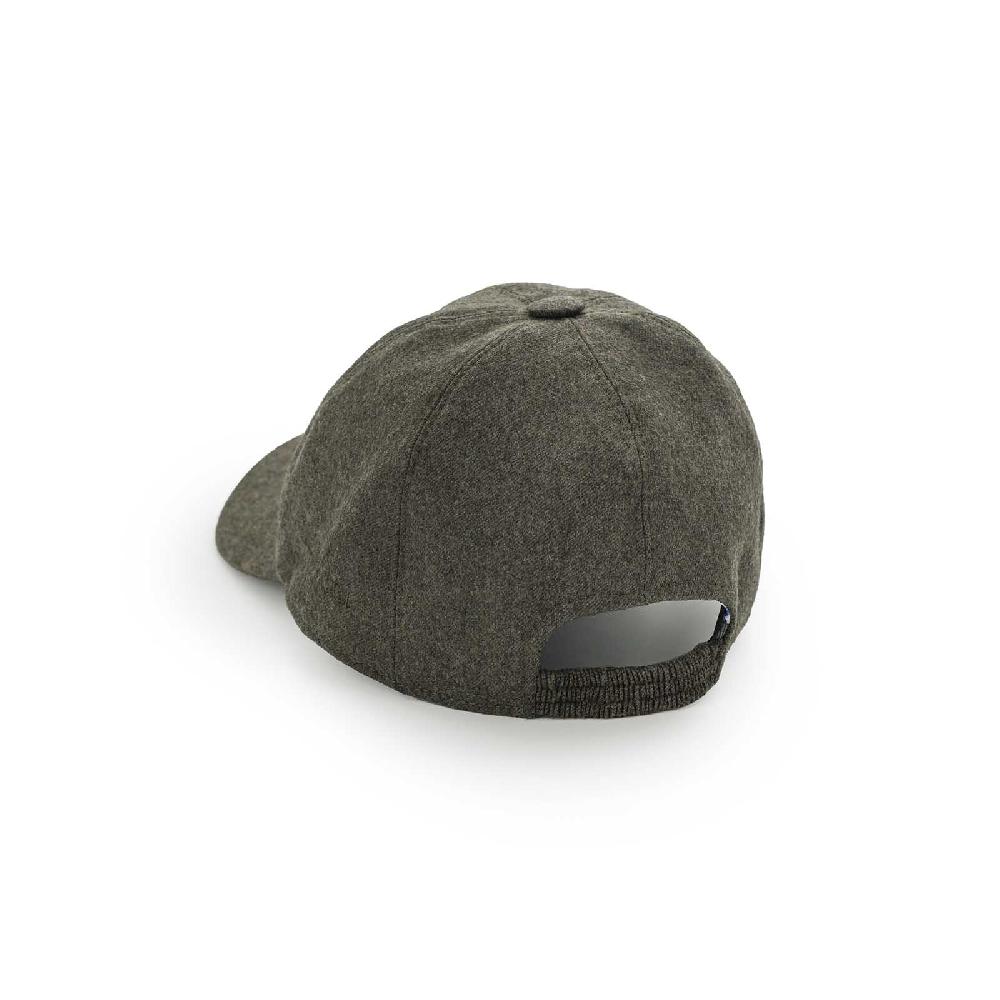 Rubinacci Cappello baseball in lana verde Sconti VIP