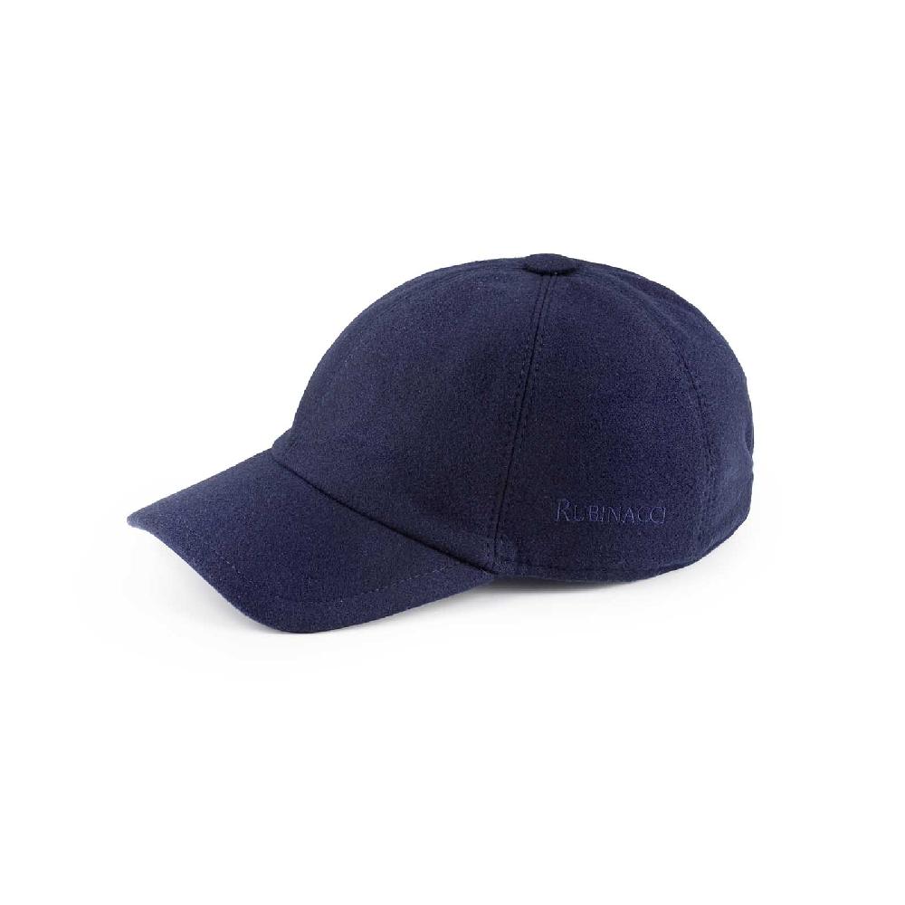 Rubinacci Cappello baseball in lana Skyfall blu Prezzo basso