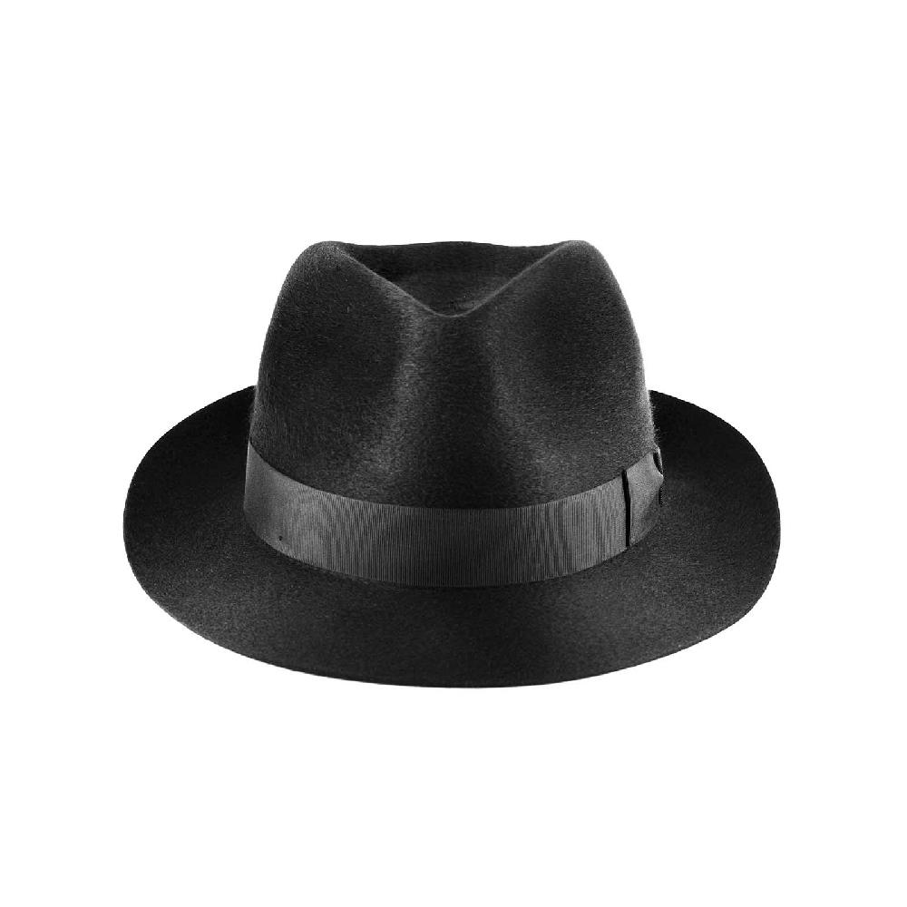 Rubinacci Fedora in cashmere nero Super Saving Price