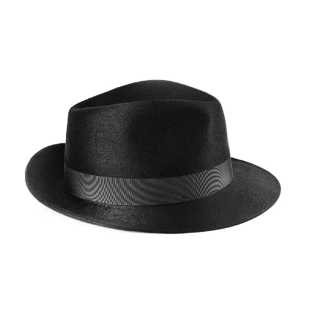 Rubinacci Fedora in cashmere nero Super Saving Price