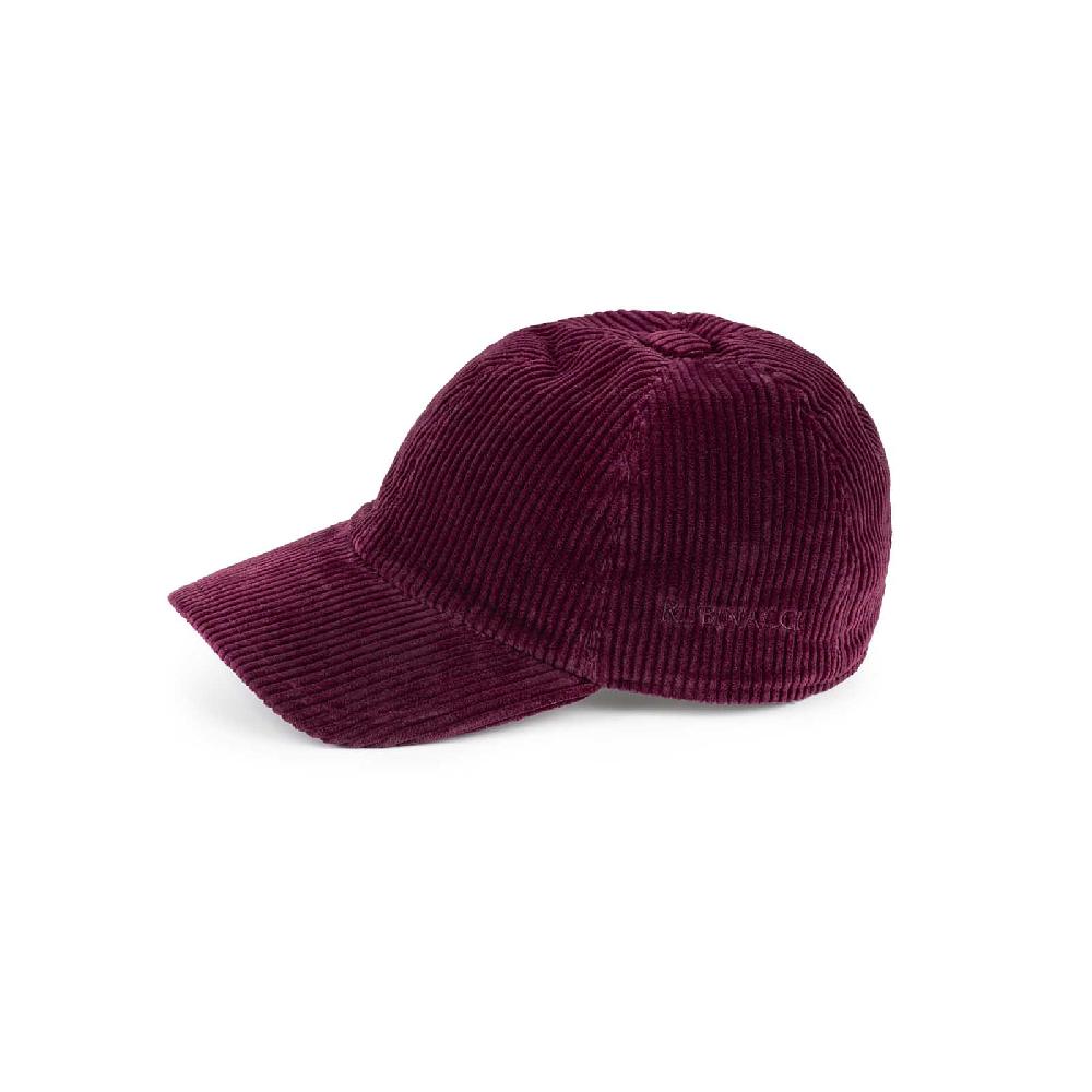 Rubinacci Cappello baseball in velluto a coste rubino Offerta settimanale