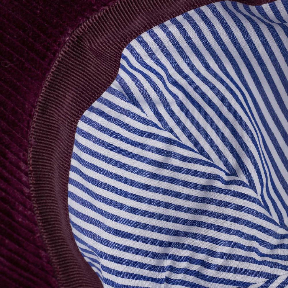Rubinacci Cappello baseball in velluto a coste rubino Offerta settimanale