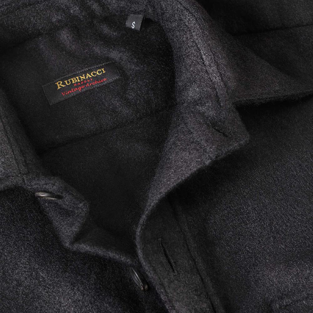 Rubinacci Vintage archive sahariana in baby alpaca nero 2025