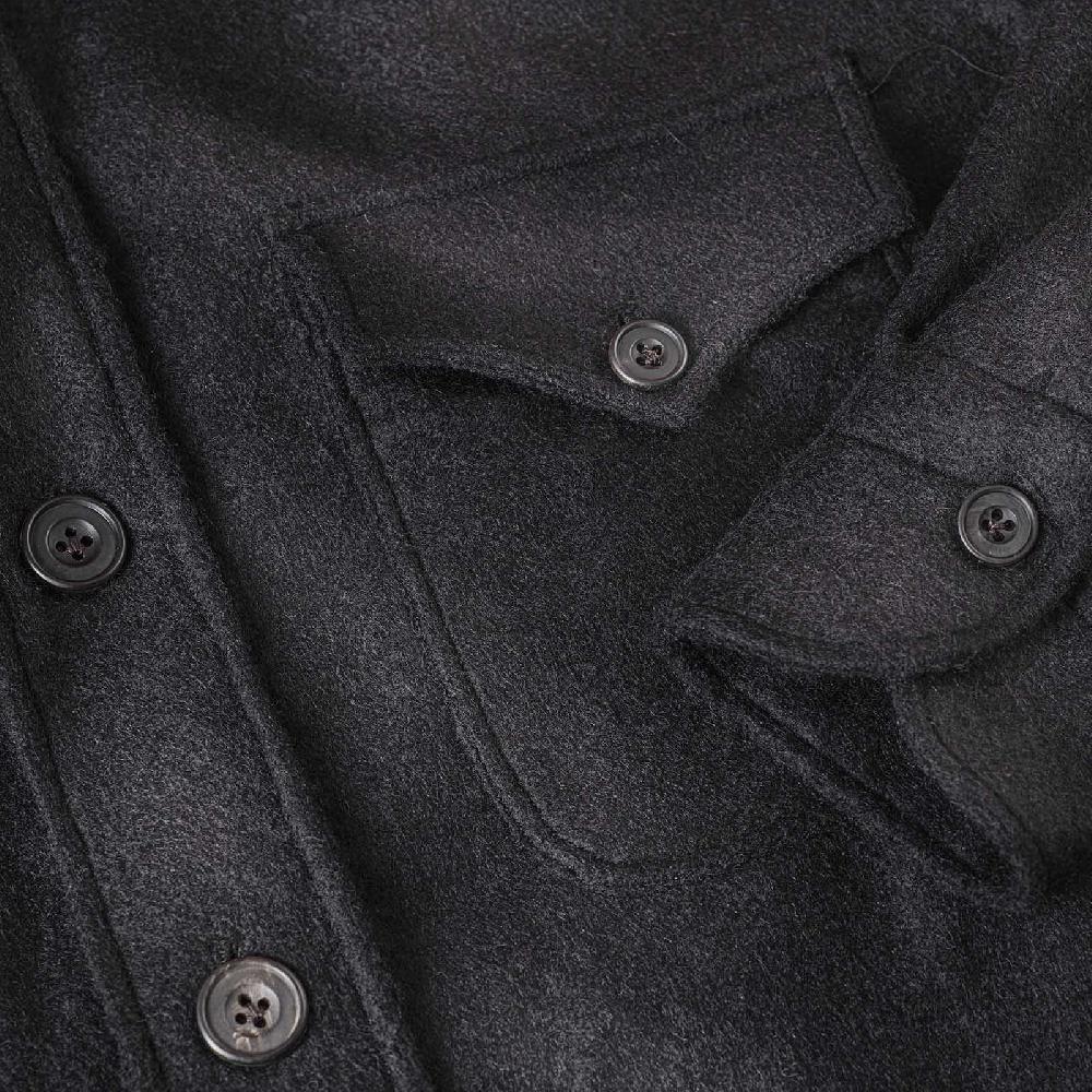 Rubinacci Vintage archive sahariana in baby alpaca nero 2025