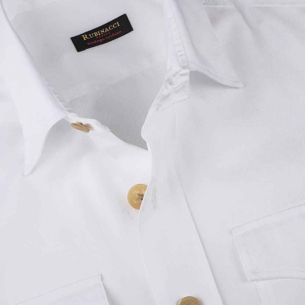 Rubinacci Vintage archive sahariana in cotone bianco Qualità
