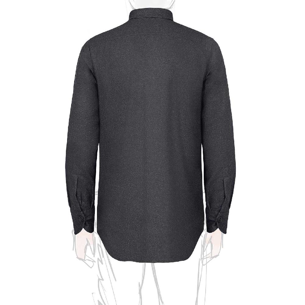 Rubinacci Overshirt in lana grigio Latest fashion