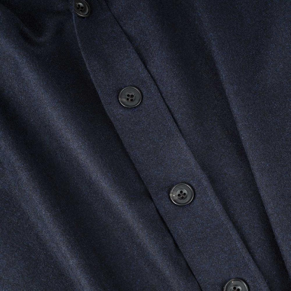 Rubinacci Overshirt in lana blu Offerte esclusive