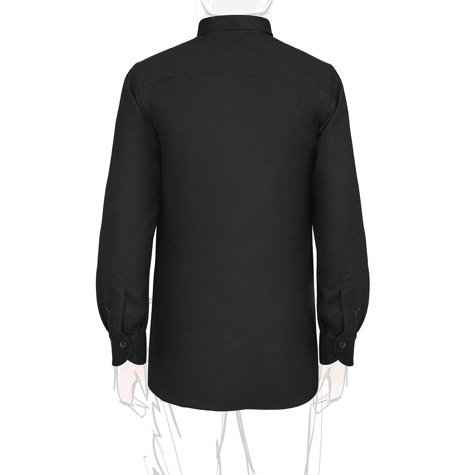 Rubinacci Overshirt in lana nero Grandi sconti