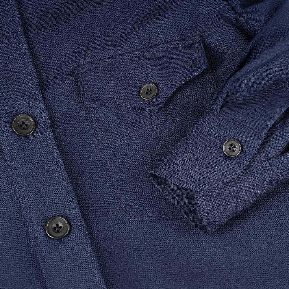 Rubinacci Sahariana in hopsack blu Nuovi prodotti