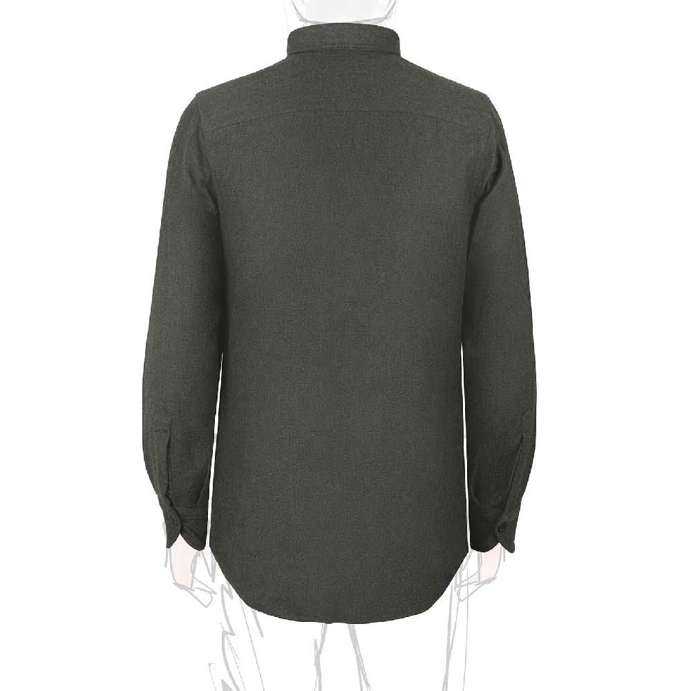 Rubinacci Overshirt in lana e seta verde Bestseller