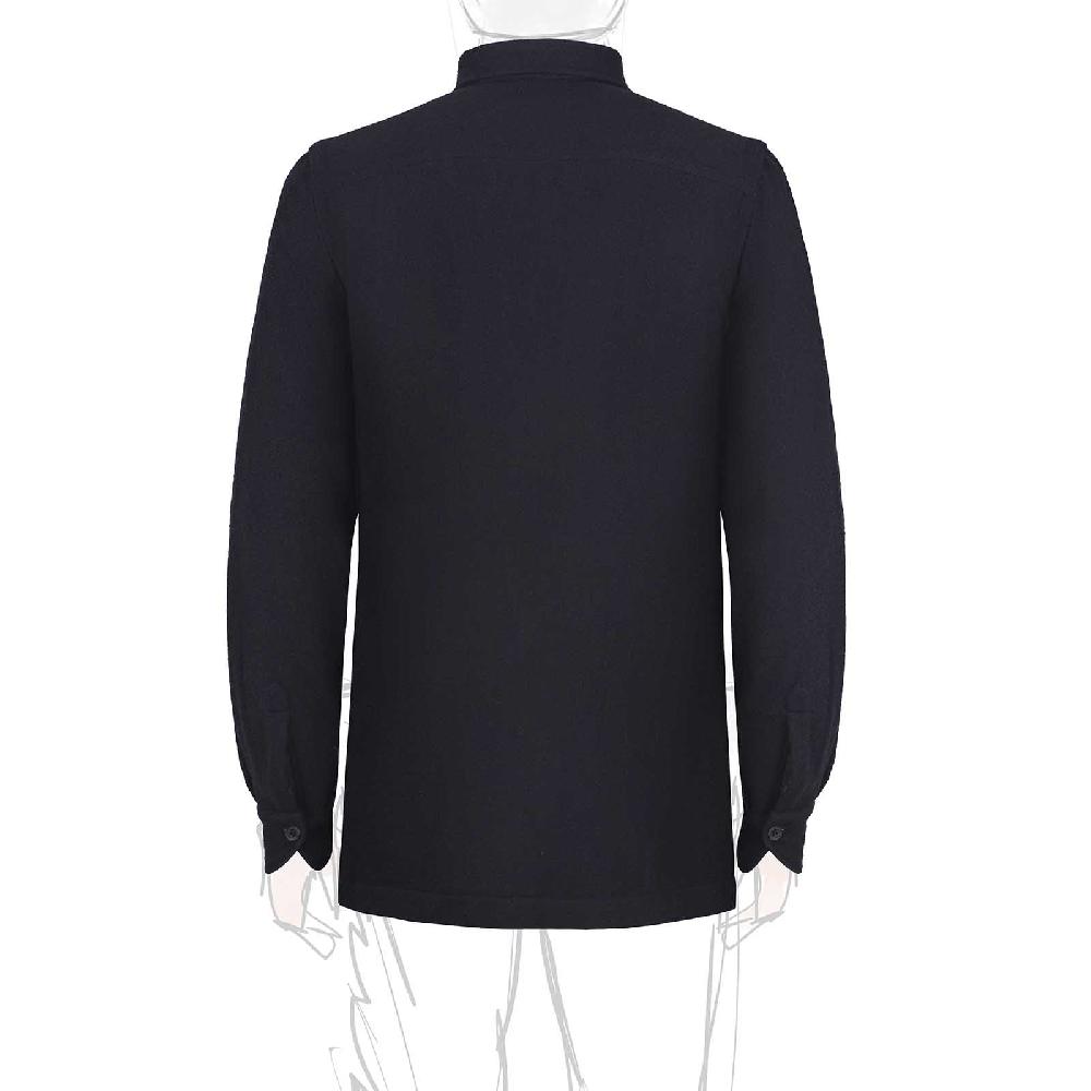 Rubinacci Sahariana in cashmere spigato blu Sconti VIP