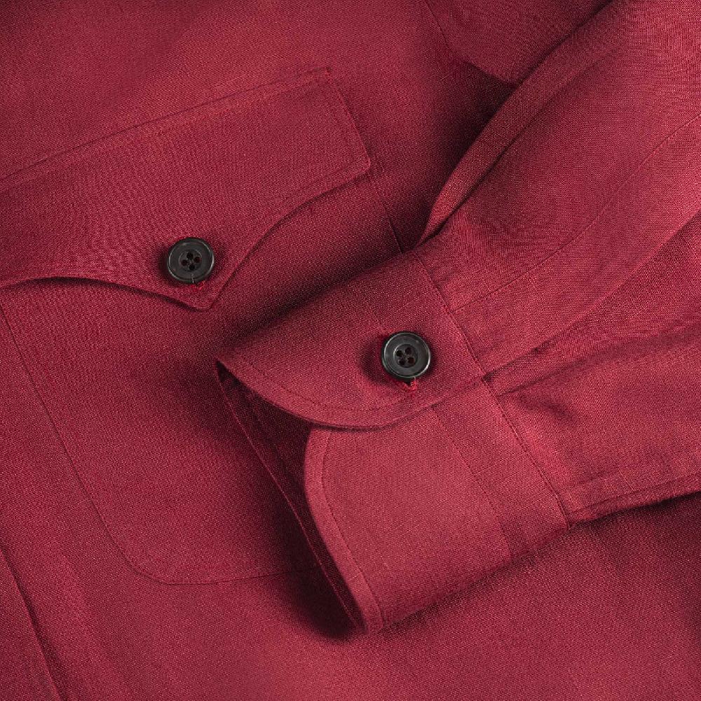 Rubinacci Sahariana in lino rosso Latest stili