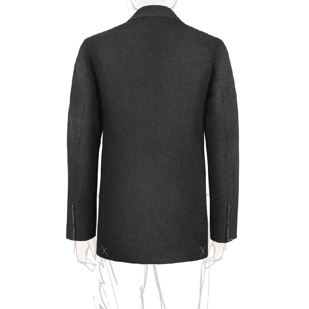 Rubinacci Giacca in flanella grigia Fino al 65% di sconto