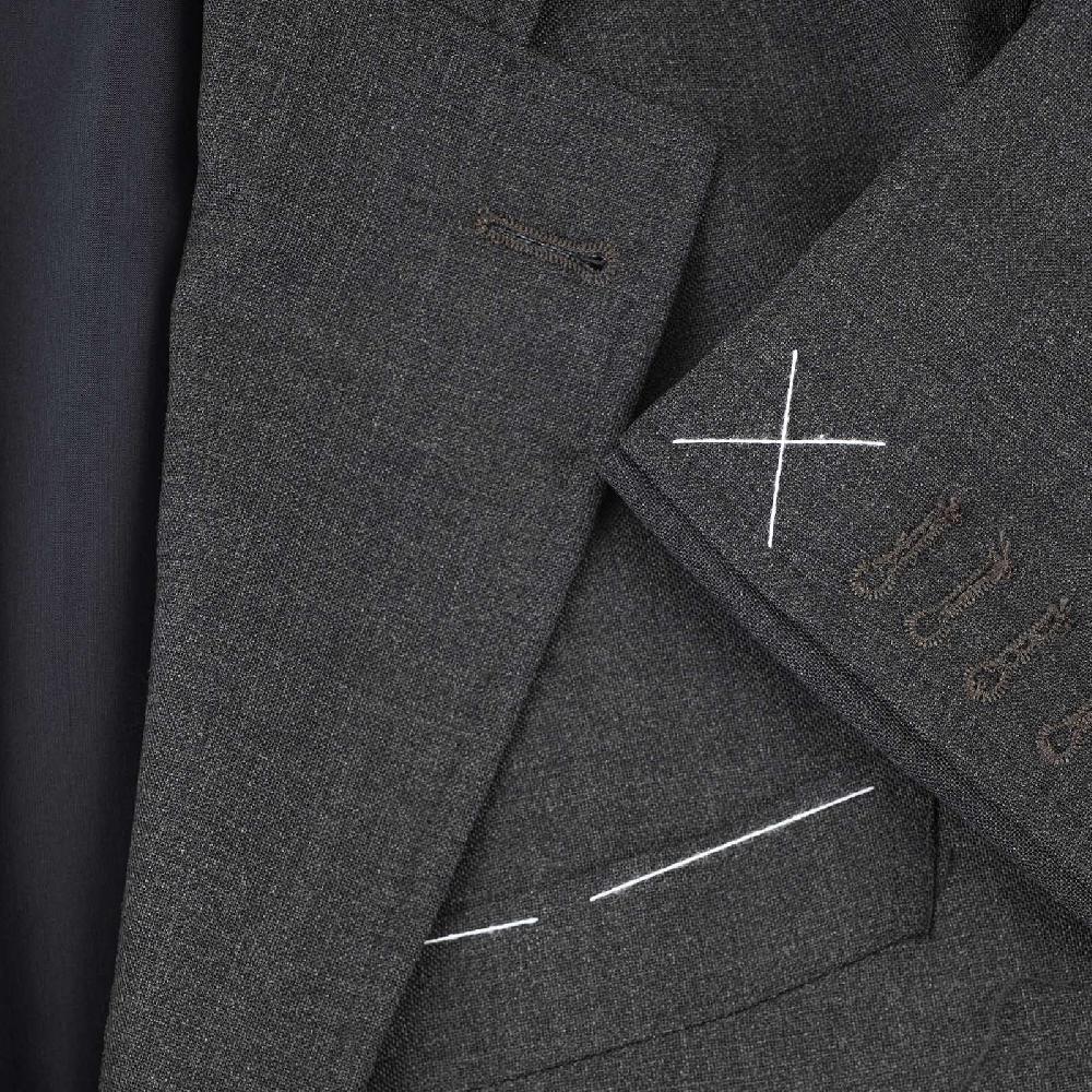 Rubinacci Giacca in hopsack grigio Discount Store per i nuovi prodotti