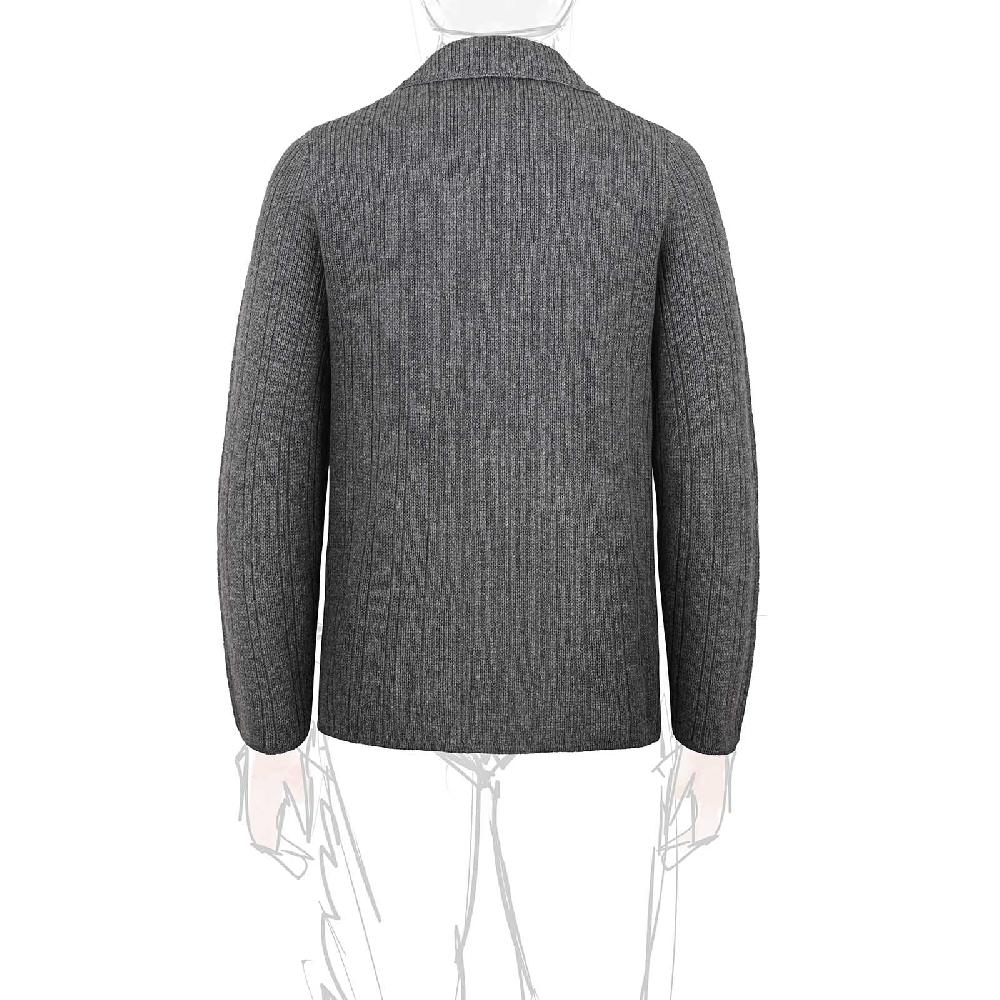 Rubinacci Cardigan doppio petto cashmere grigio Economico