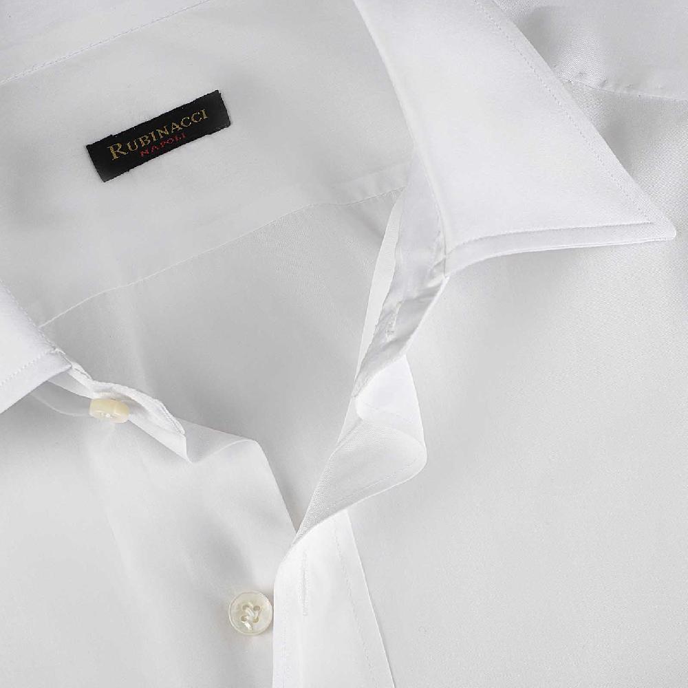 Rubinacci Camicia in cotone bianca Comprare a buon mercato