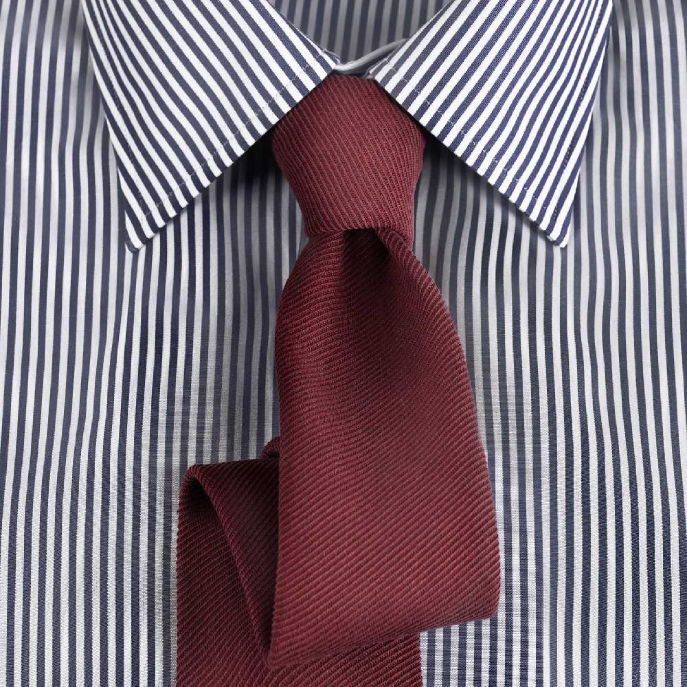 Rubinacci Camicia in cotone rigato bianco e blu Flash Sale
