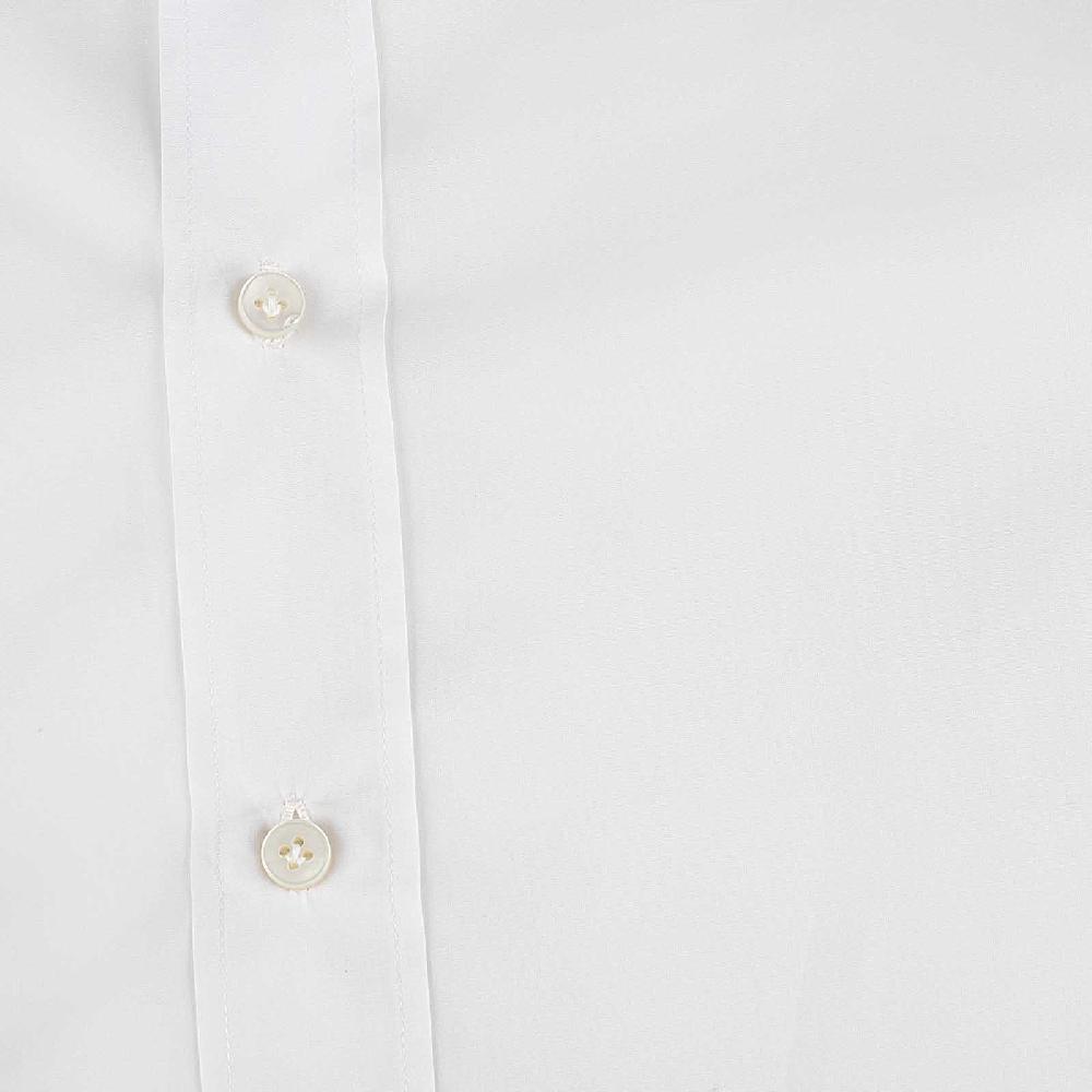 Rubinacci Camicia in cotone bianca polsi gemelli Fornitura limitata