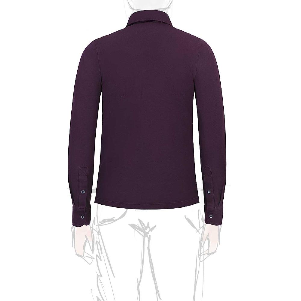 Rubinacci Camicia in piquet vino Vendite stagionali