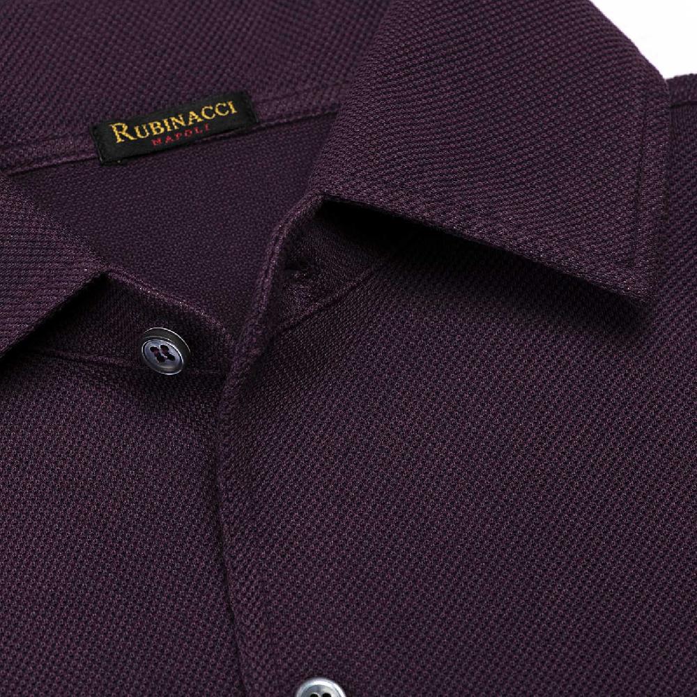 Rubinacci Camicia in piquet vino Vendite stagionali