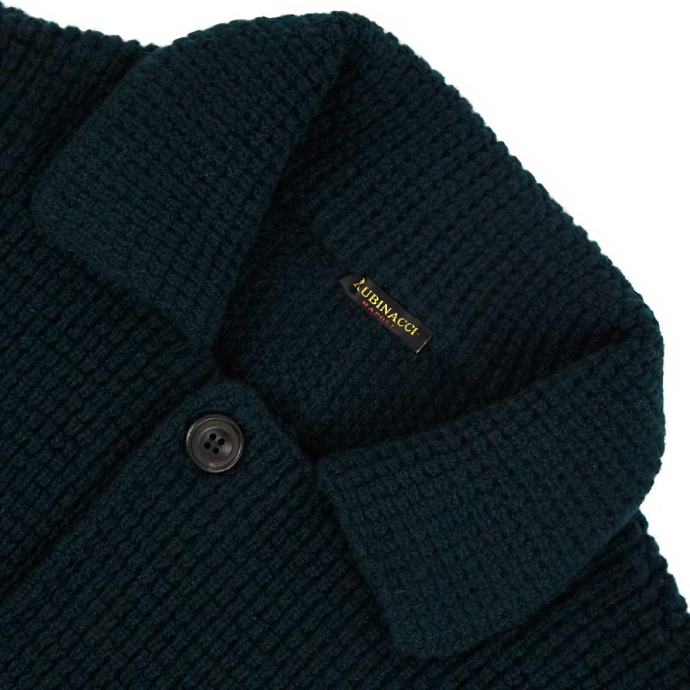 Rubinacci Cardigan cashmere verde scuro Black Friday