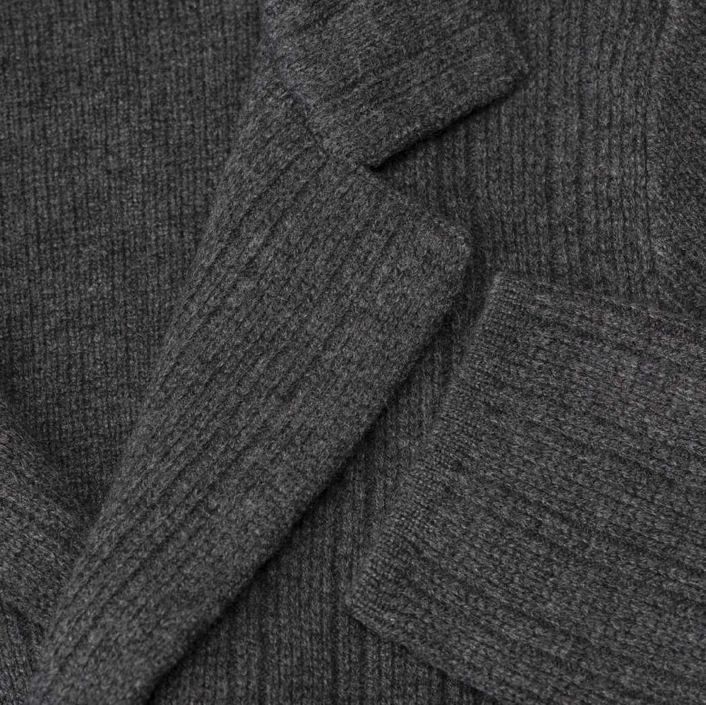 Rubinacci Cardigan doppio petto cashmere grigio Offerta Pasqua