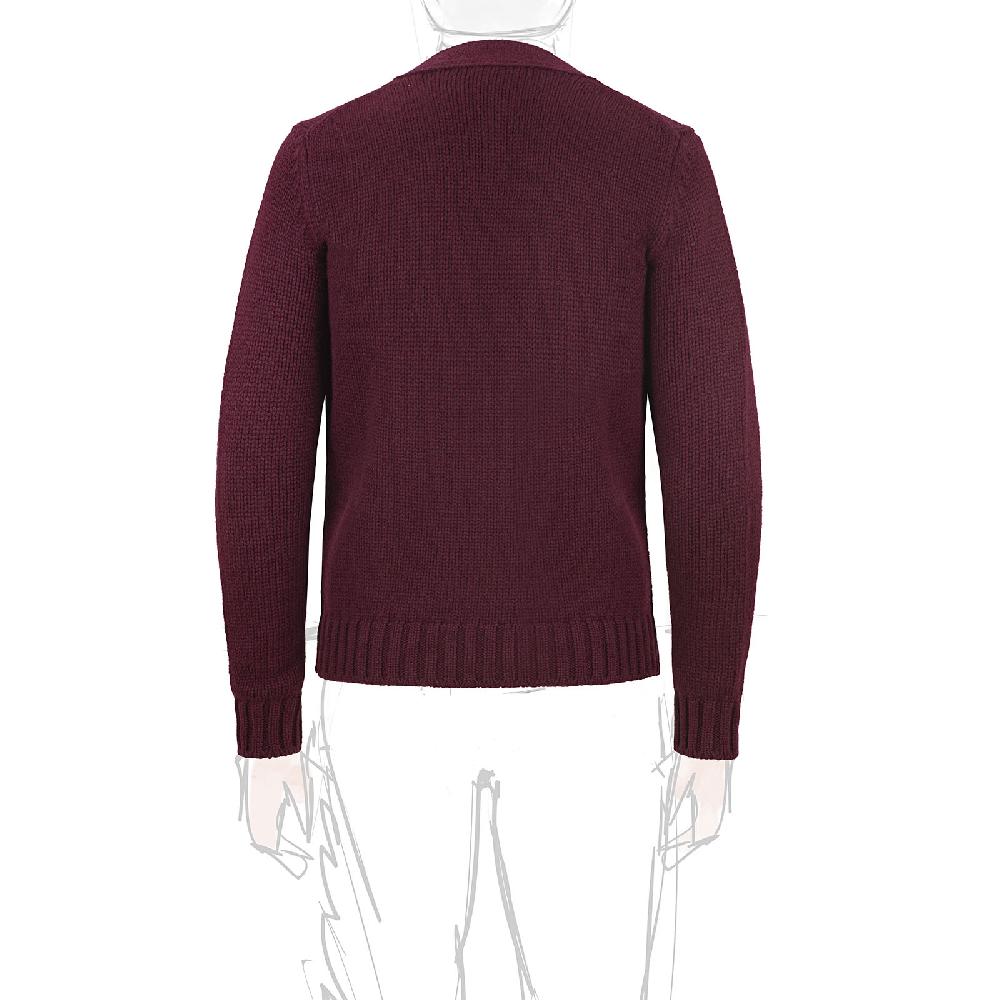 Rubinacci Cardigan cashmere bordeaux Offerta San Valentino