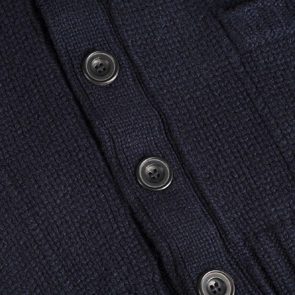 Rubinacci Cardigan cashmere blu Offerta Anniversario