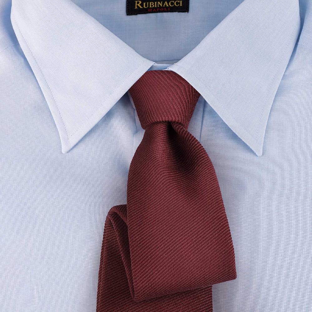 Rubinacci Camicia in cotone azzurra Vendita calda