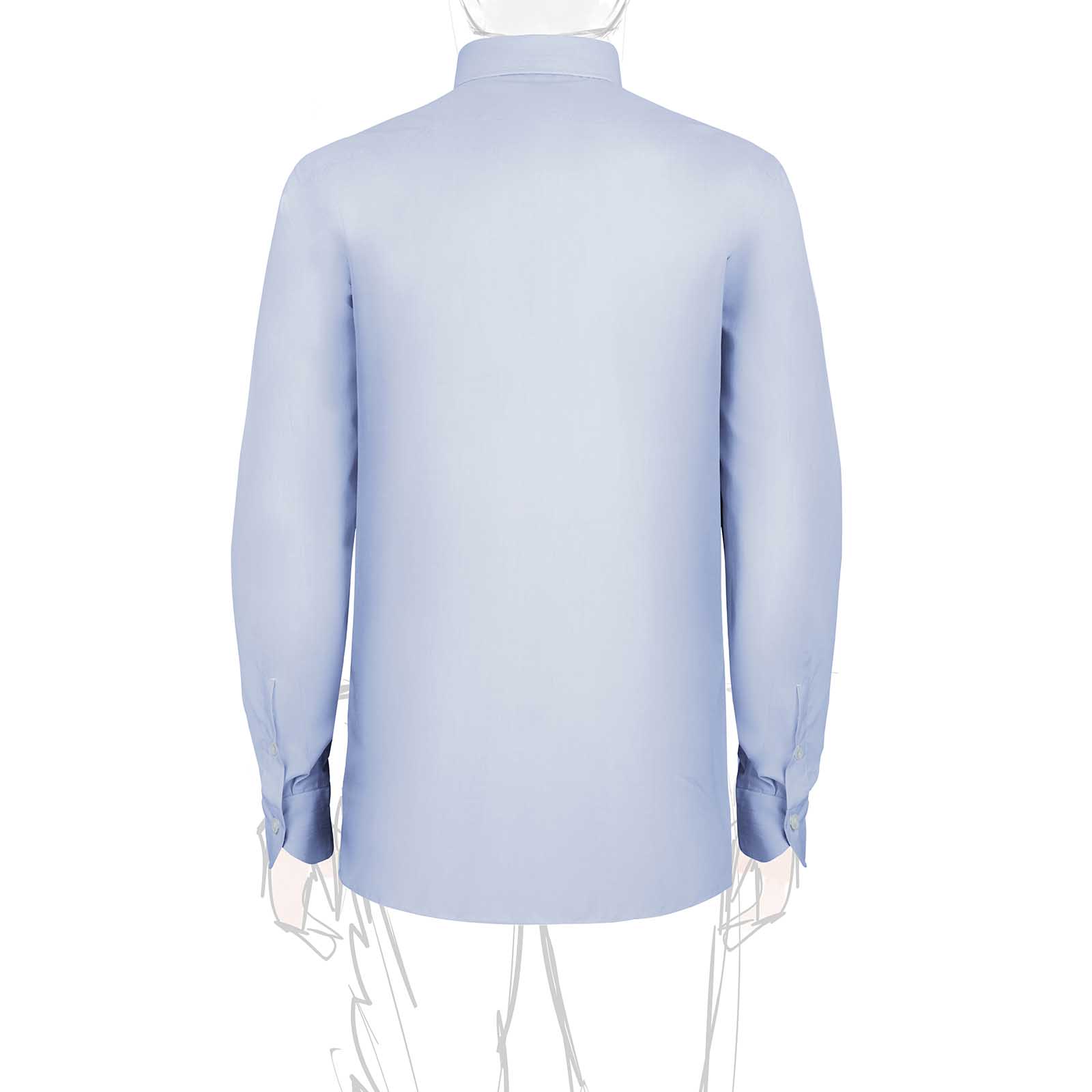 Rubinacci Camicia in cotone azzurra Vendita calda