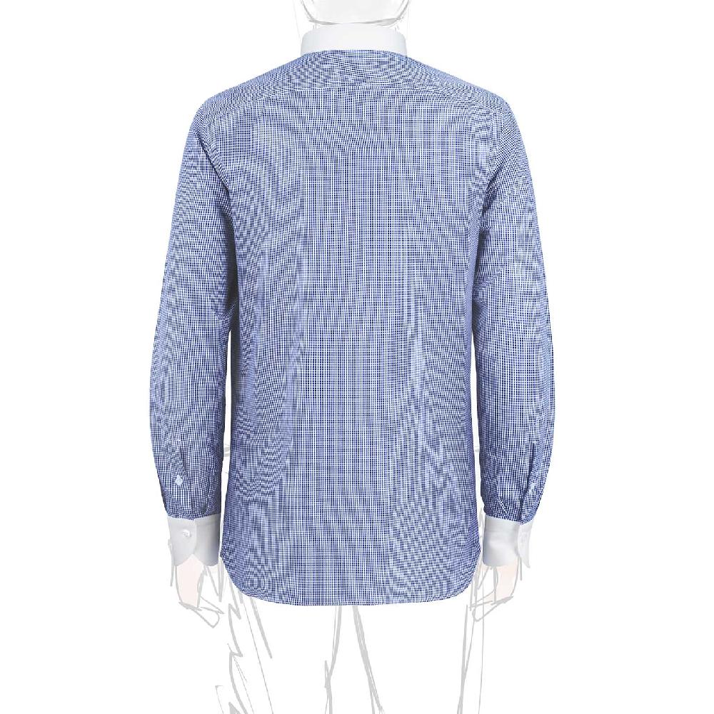 Rubinacci Camicia con collo bianco quadretto blu Nuovi prodotti