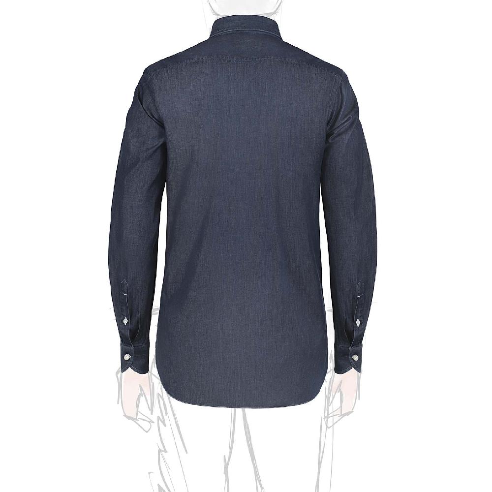 Rubinacci Camicia jeans blu scuro Comprane uno, ottenene uno gratis