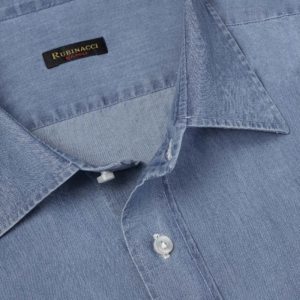 Rubinacci Camicia jeans chiaro Offerte speciali
