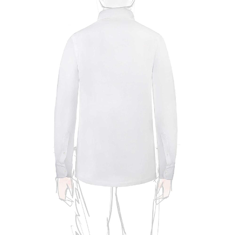 Rubinacci Camicia in piquet bianca Enormi risparmi