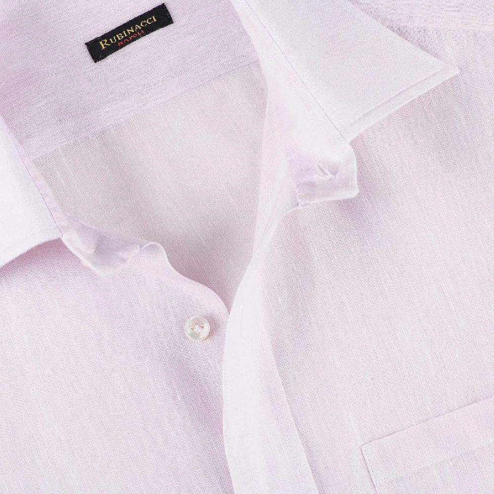 Rubinacci Camicia lino rosa Ritorno libero
