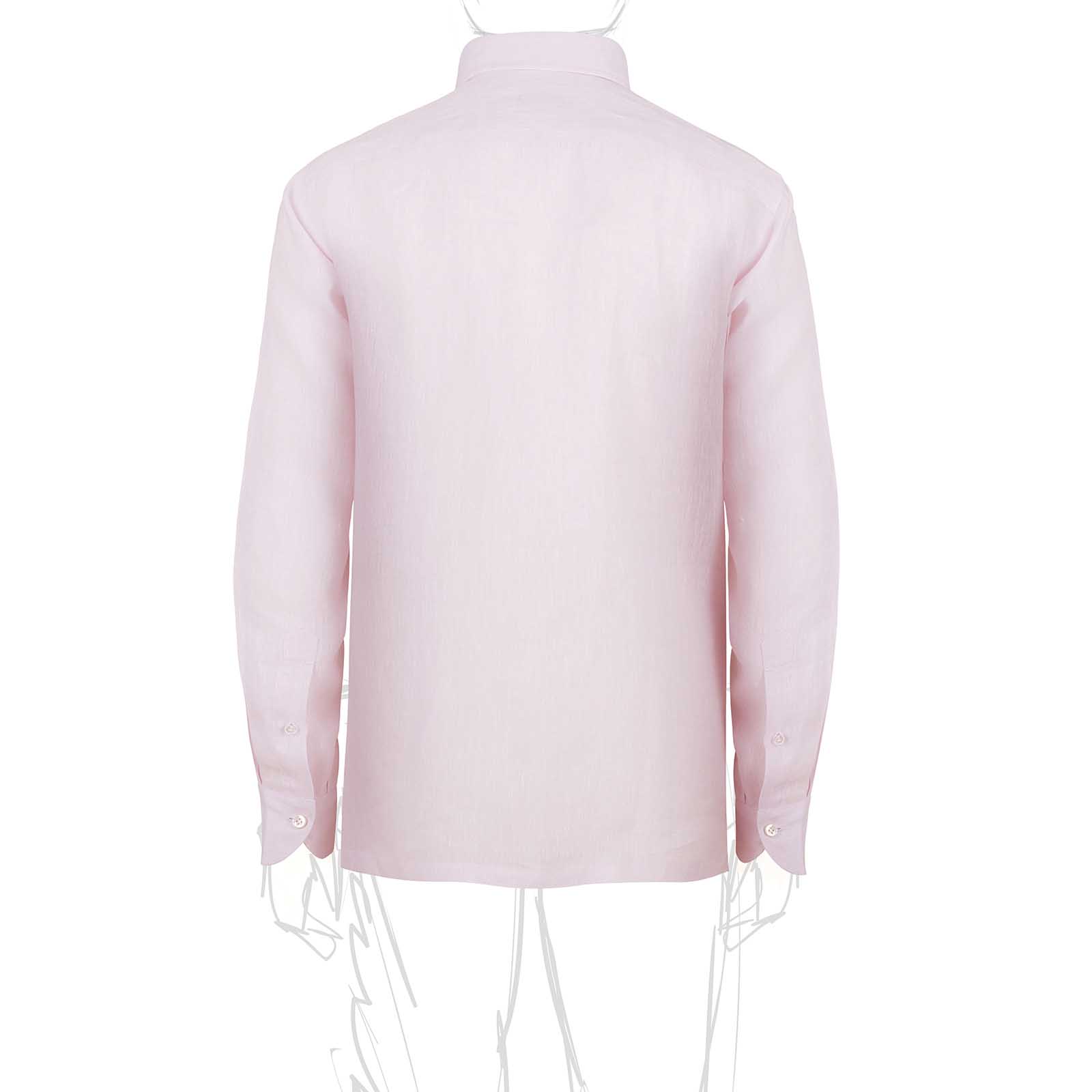 Rubinacci Polo in lino rosa Rilascio limitato