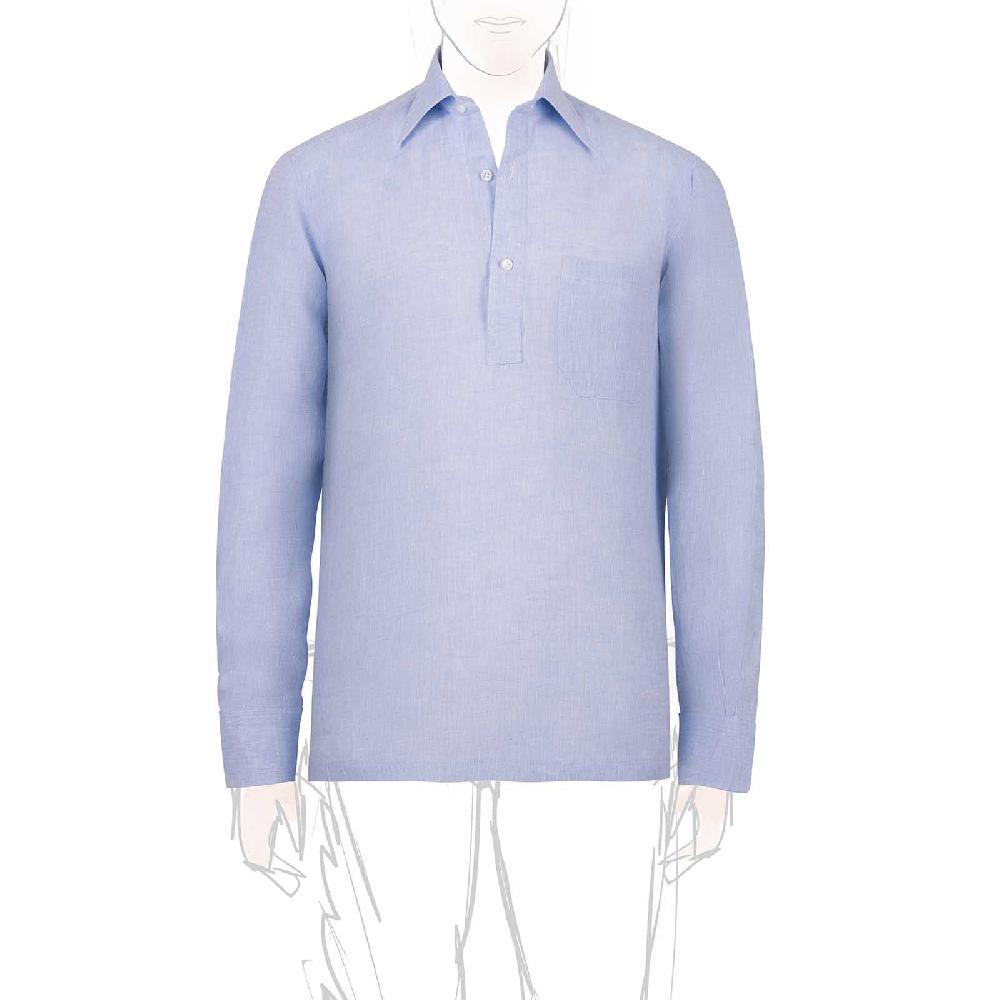 Rubinacci Polo in lino cielo Ultimi tre giorni