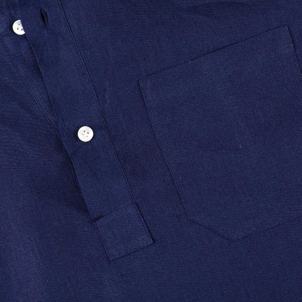 Rubinacci Polo in lino bluette ACQUISTA ORA