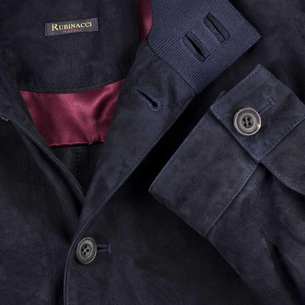 Rubinacci Bomber in camoscio blu Ultimi due giorni