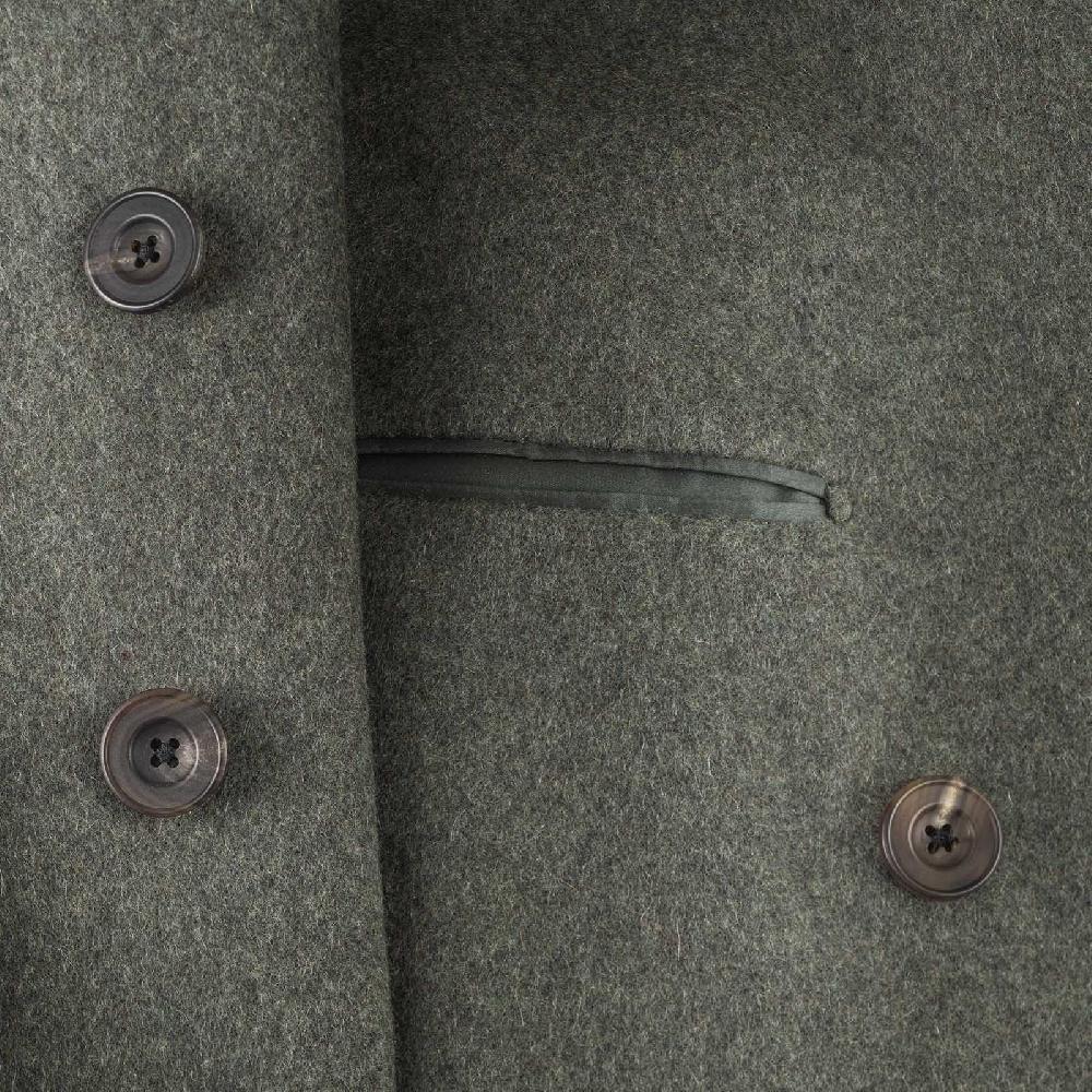 Rubinacci Cappotto ulster in cashmere verde Offerta speciale della fabbrica