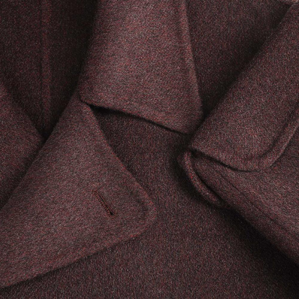 Rubinacci Cappotto doppio petto in cashmere bordeaux Limited Edition Limitato a 3 giorni