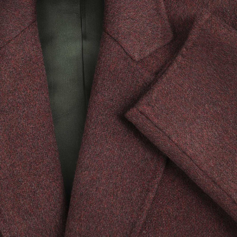 Rubinacci Cappotto in cashmere bordeaux Limited Edition Esporta salva