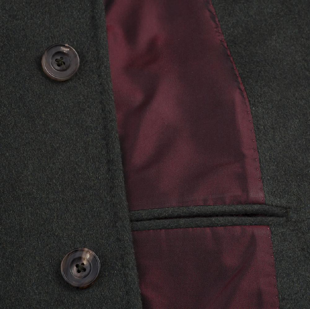 Rubinacci Cappotto in cashmere verde 50% di sconto per tempo limitato