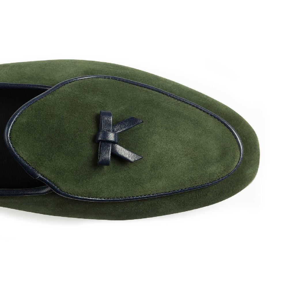 Rubinacci Marphy velour verde Offerte