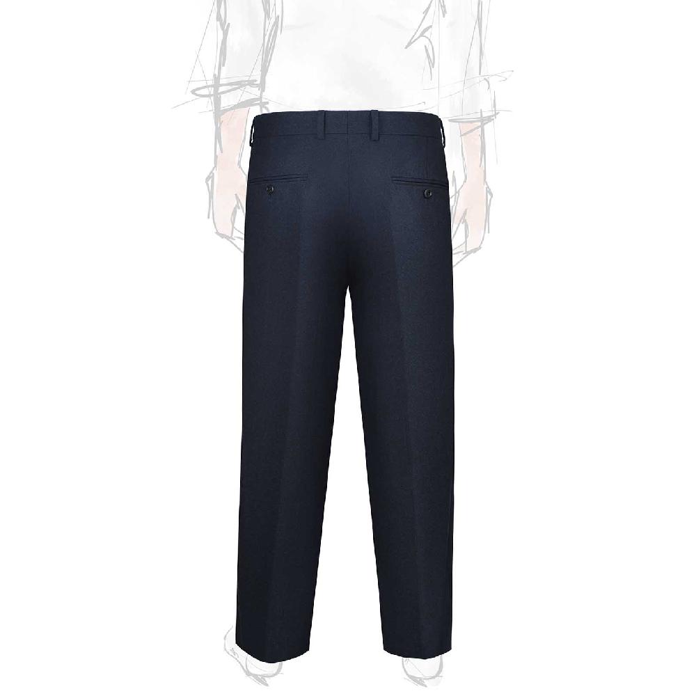 Rubinacci Pantalone in flanella blu Prezzo di fabbrica