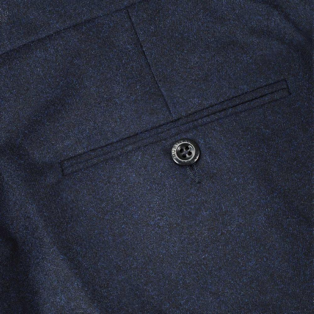 Rubinacci Pantalone in flanella blu Prezzo di fabbrica