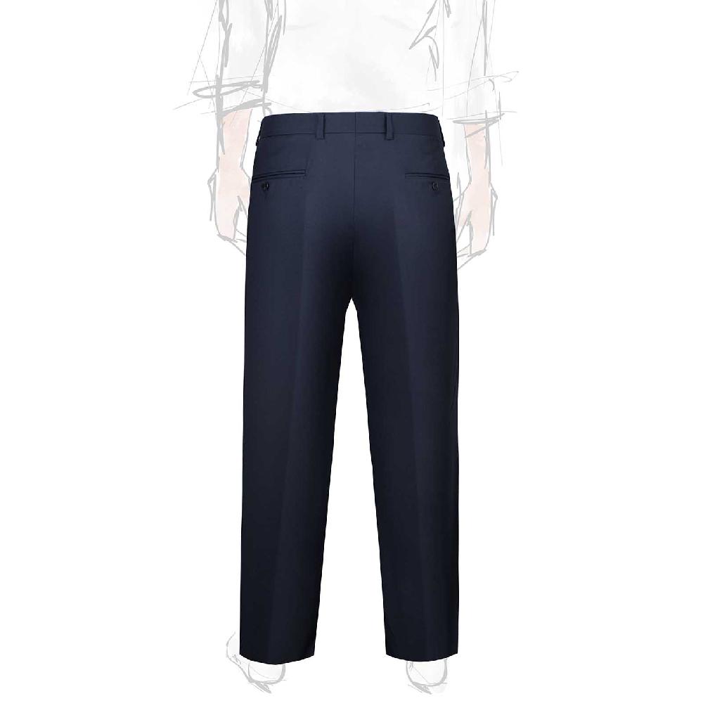 Rubinacci Pantalone 2 pinces in tasmania blu Comprare a buon mercato